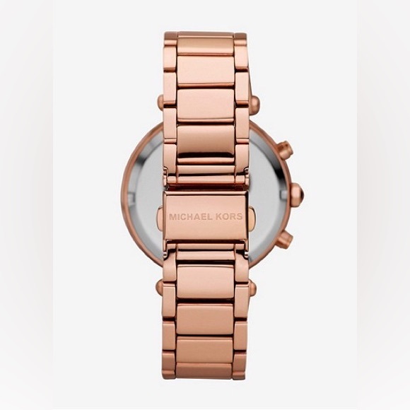 Michael Kors Watch Parker Rose Gold-Tone Watch - Picture 3 of 9